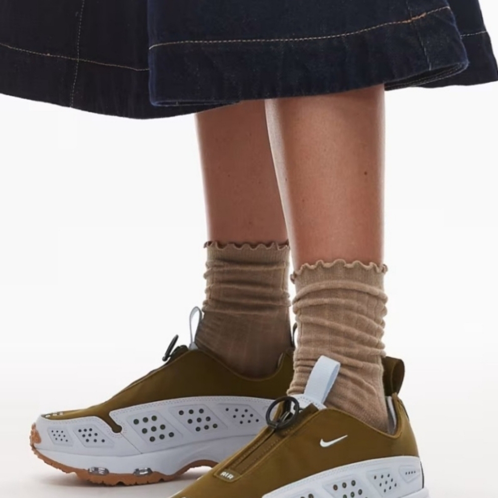Nike Women's Airmax Sunder Olive Flak/Blue Tint Zip Sneaker New - Picture 7 of 8
